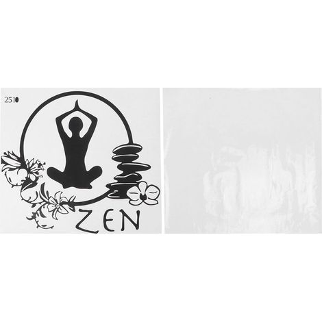 Autocollant mural motif Yoga Zen en PVC, décoration murale de méditation pour chambre à coucher, idée de cadeau pour amoureux (1/5)