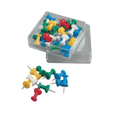 Pinnwandnadel Kunststoff farbig sortiert 20 St./Pack. (1/3)