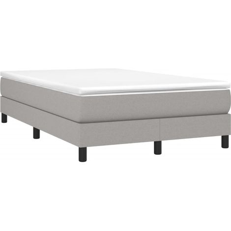 Maison Exclusive - Cama box spring con colchón tela gris claro 12 (1/5)