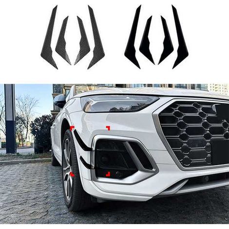 A set of exterior stickers for Audi Q5 FY S-line 20-24 replacement air deflectors/vents. (1/5)