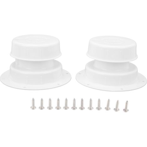 2 Pièces Capuchon d'Évent de Plomberie RV pour Camping-Car Caravane, Couvercle de Conduit Résistant à la Chaleur et à l'Érosion, Bouchon d'Égout (1/5)