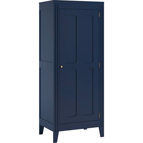 Schrank mit 1 Tür, Blau, 197cm (1/4)