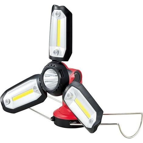 Lampe de camping - MARSEE - Modèle 3W - 6 modes - Recharge USB - Couleur Rouge (1/4)