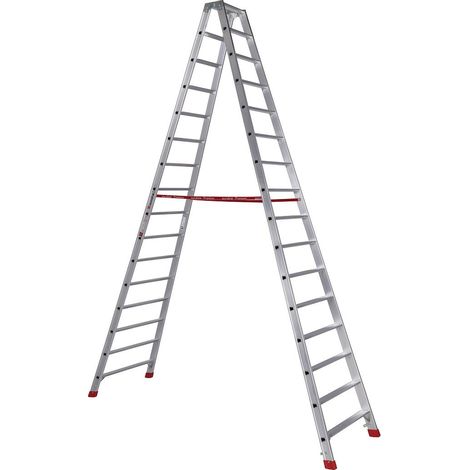 Euroline Premium 30577 Stufenstehleiter 2x16 Stufen (1/3)