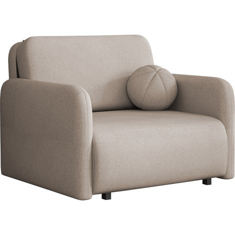 Fauteuil Poetal I, Velo 623, 85x100x103cm, Tissu, Pieds: Bois, 0, Mobilier déjà assemblé