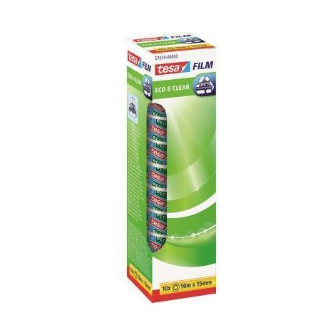 tesa 57070-00000-01 Film adhésif Eco & Clear transparent (L x l) 10 m x 15 mm 10 pc(s) (1/5)