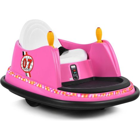 6v kinder autoscooter mit fernbedienung 360 grad wendekreis 57 x 75 x 42 cm rosa