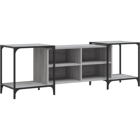 Mobile TV multimediale scaffale per televisione televisione buffet sala da pranzo soggiorno camera da letto sonoma 153 x 37 x 50 cm derivati del legno grigio 020028415