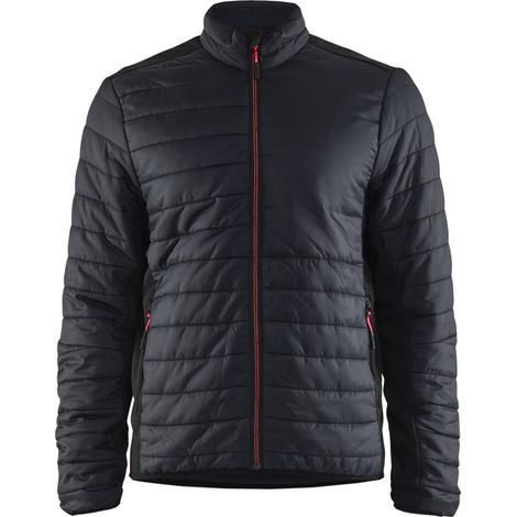 Veste de travail doublée 4710 Noir/Rouge L
