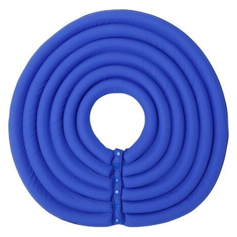 Soft and comfortable cat collar with adjustable closure, size XL, blue color (1/5)
