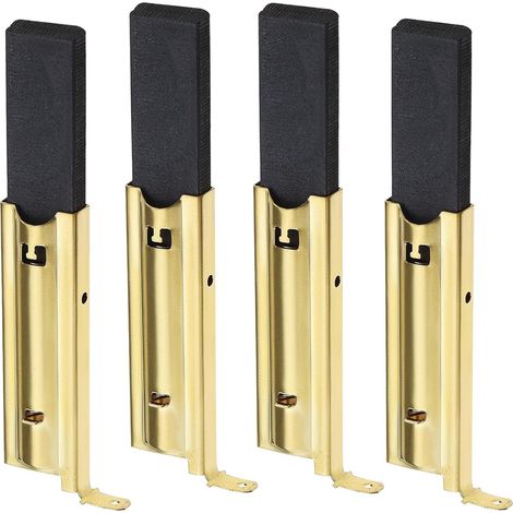 Pack de 4 escobillas de carbón L94MF7 para lavadoras, escobillas de motor de repuesto, dimensiones: 5 x 13,5 x 39,6 mm