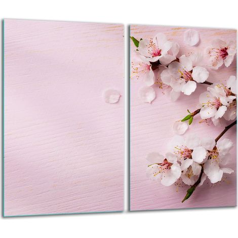 Schneidebrett aus Glas, 2 x 30 x 52 cm, Blumen (1/5)