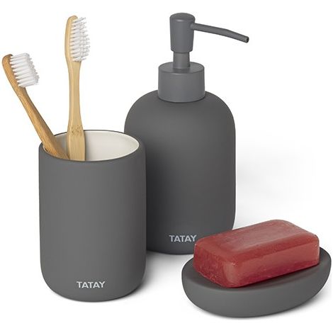 PORTE-SAVON SOFT CÉRAMIQUE SOFT GRIS ANTHRACITE
