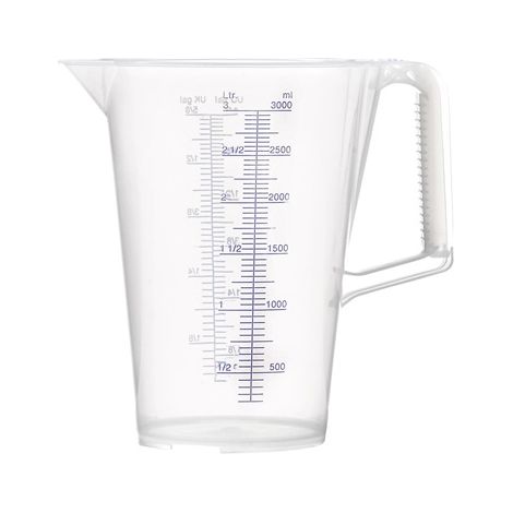 PRESSOL  vaso  medidor  3l  azul  escala  impresa  PP  -  7084 (1/3)