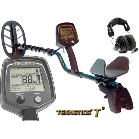Teknetics T2 LTD metal detector 11"Dd cercametalli oro monete + Cuffie teknetics