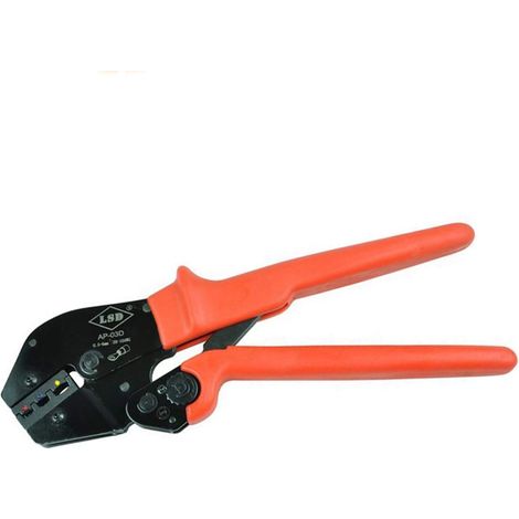 Pince à dénuder Outils de sertissage manuels for liaisons de câbles non isolées 0.5-6mm² 20-10AWG Pince à sertir à cliquet (1/3)
