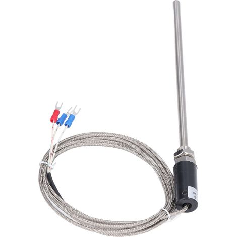 Sonde de température PT100 avec câble blindé, capteur thermocouple -200 à 450℃, modèle WZPT‑10