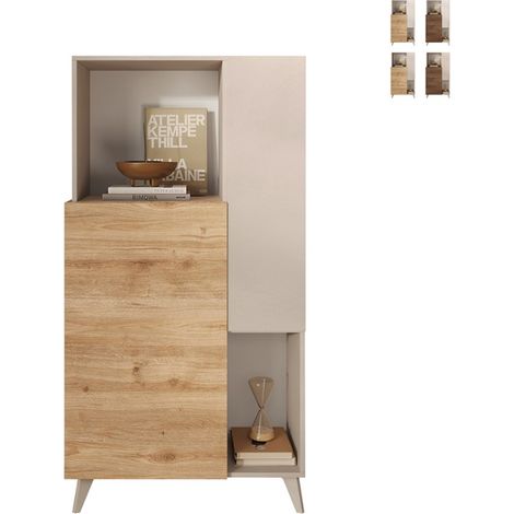 Aparador 2 puertas, 2 nichos y 2 estantes L80 cm - MALA (1/5)