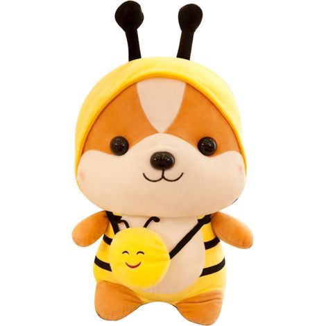 Peluche Écureuil Cartoon Mignon Jouet Doux Décoration Maison Jaune Adulte Enfant (1/5)