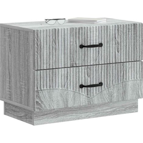 Maison Exclusive - Nachttisch Graues Sonoma 62 x 34,5 x 44,5 cm H