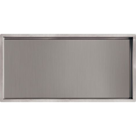 JTP Inox Rectangular Shower Niche 300mm H x 600mm W - Stainless Steel (1/2)