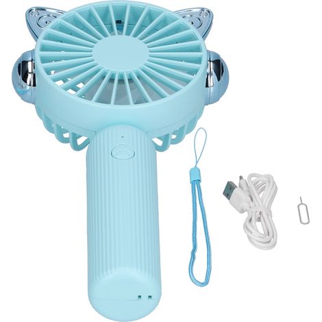 Ventilateur portable rechargeable par USB, mini ventilateur de poche pour bureau, salle de classe, dortoir, bibliothèque