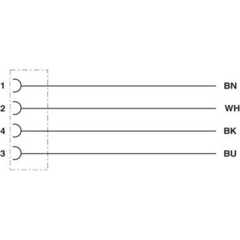 Phoenix Contact 1403252 Cavo di collegamento per sensore o attuatore 5.00 m Numero di poli: 4 1 pz. (1/3)