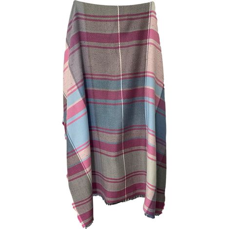 Plaid SHETLAND 130x170 cm écru, rose, turquoise