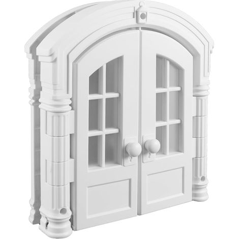 Porte intérieure pour chat No-Flap - Portes françaises pour chatons et chats - Porte pour animaux de compagnie - Blanc (1/5)