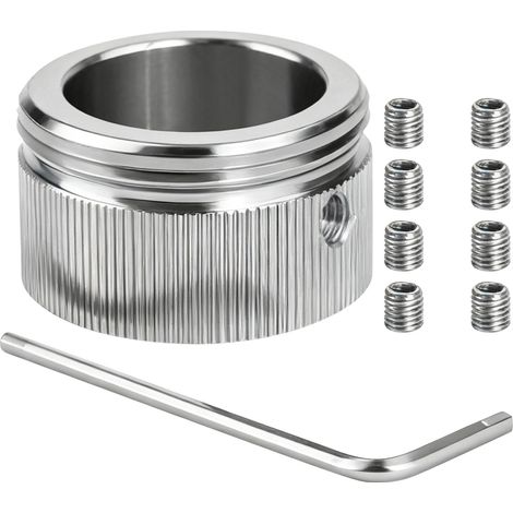 adaptateur de vanne de chauffage en acier inoxydable 304, tête thermostatique avec bandes, adaptateur d'interface RA/RAB M30 x 15 (1/5)