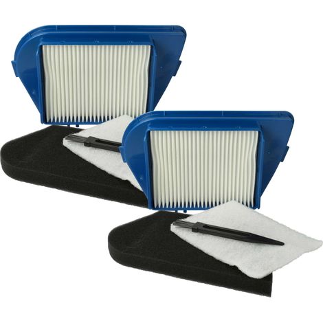 vhbw Lot de 8 pièces filtres/pinceau compatible avec Moulinex Compacteo Cyclonic, MO 4521014 Q0, MO 4522014 Q0, MO 4523014 Q0 aspirateur