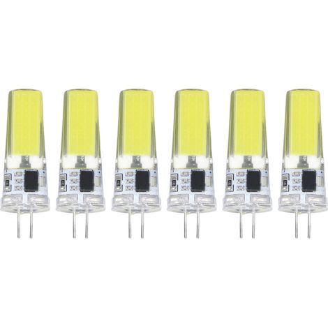 G4 9W LED bulbs, dimmable COB lamp, 500lm, for ceiling and landscape chandeliers, 6500K white light, 6 pieces (1/5)