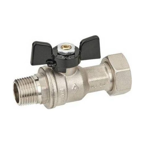 ROBINET À BOISSEAU SPHÉRIQUE DROIT À PASSAGE TOTAL MF ÉCROU MOBILE Dimensions : 3/4" x 3/4" DN 15 PN 40