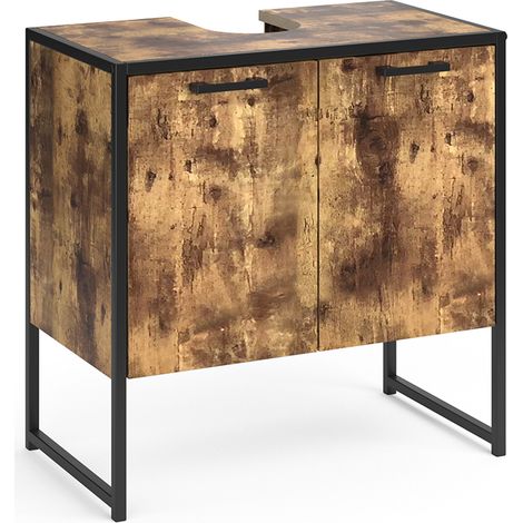 Waschbeckenunterschrank Fyrk, Antikholz, 60 x 60 cm, Vicco (1/5)