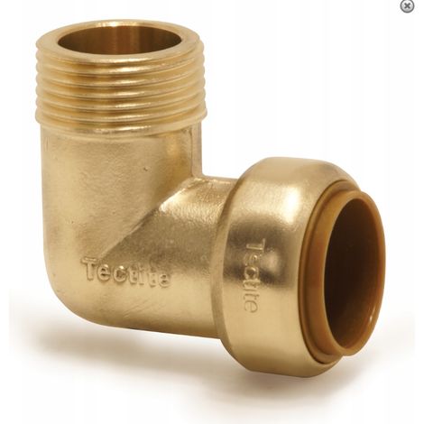 Conector de codo de presión clásico TECTITE 15 x 1/2 GZ