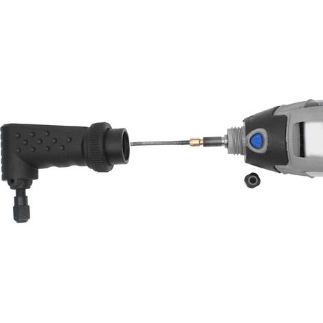90°-Winkeladapter für elektrische Winkelschleifer, passend für Dremel (1/5)