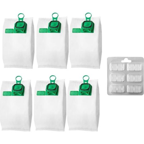 Kit 7 sacs compatibles Vk150, vk140 + parfum sacs aspirateur en microfibre, pièces de rechange (1/5)