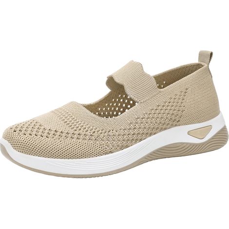 Chaussures Orthopédiques Largeur Grande - Semelles À Soutien De La Voûte Plantaire - Chaussures De Travail Antidérapantes Pour Femme - Taille 35 À 43 (1/5)