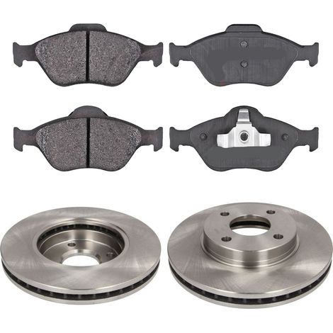 KIT FRENI ANTERIORI compatibile con FORD FUSION (JU) - DISCHI + PASTIGLIE OEM: FDB1394 / 17007 /SOSTITUZIONE DIRETTA/BASSA POLVERE/SILENZIOSO (1/5)