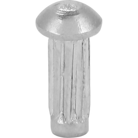 Assortiment de 100 rivets pleins à tête ronde et tige moletée en acier inoxydable M2 (M26) (1/5)