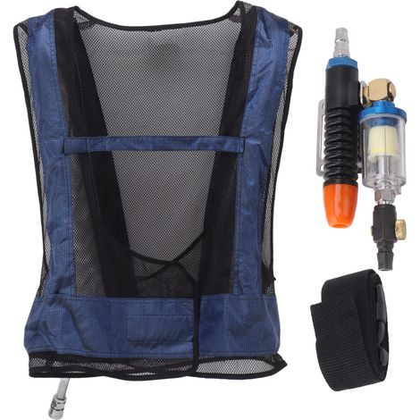 Ortviai Gilet de Refroidissement par Air Comprimé pour Soudeurs – Veste Climatisée avec Tube à Vortex Réglable, Taille Unique (1/5)