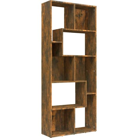vidaXL Libreria Rovere Fumo 67x24x161 cm in Legno Multistrato