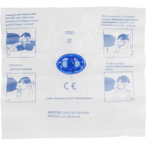 10 Masques de Poche RCR avec Valve Anti-Retour pour Secourisme et Formation (1/5)