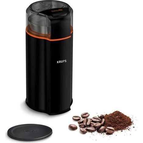 Krups Silent Vortex GX332810 molinillo de café negro compacto