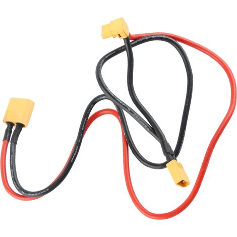 Câble d'alimentation en silicone ignifuge AWM14, connecteur d'alimentation XT60 femelle vers XT30 coudé à 90 degrés (1/5)