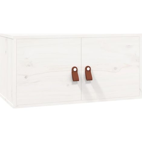 Armoire murale blanc 60x30x30 cm Bois de pin massif (1/5)