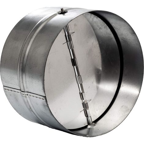 Vent Systems Amortisseur de retour de 150 mm – Obturateur à refoulement – Ressorts en ligne robustes – Insert de conduit de circulation d'air unidirectionnel – Déflecteur d'aération en ligne
