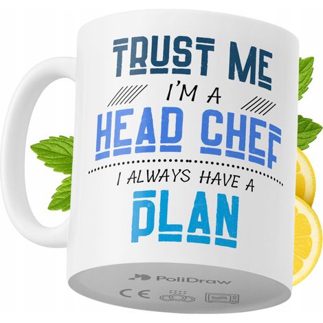 Lustige Tasse für den Chefkoch – Kaffee- oder Teebecher mit witzigem Textdesign – ideal für Geburtstage, Namenstage, Feiertage und besondere Anlässe. Hochwertige Tasse für Zuhause, Büro und Arbeit. Fa