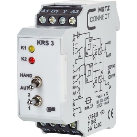 BTR NETCOM SCHNITTSTELLENMODUL 1W KRS-E08 HR3 24ACDC METZ CONNECT 110665