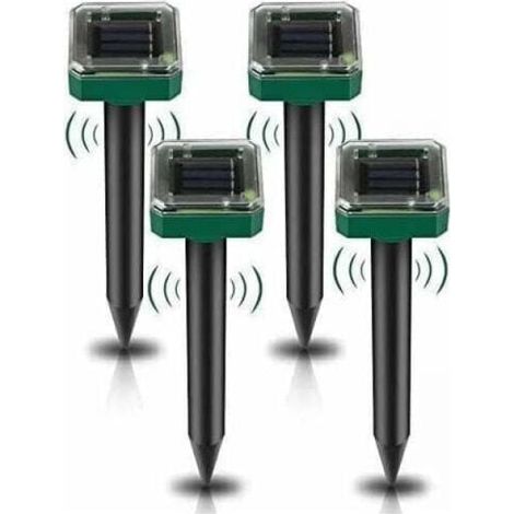 Solar Ultraschall Maulwurfvertreiber, 4 Stück Solar Ultraschall Abwehrmittel, Solar Maulwurfvertreiber, Ultraschall Schlangenabwehr (1/4)